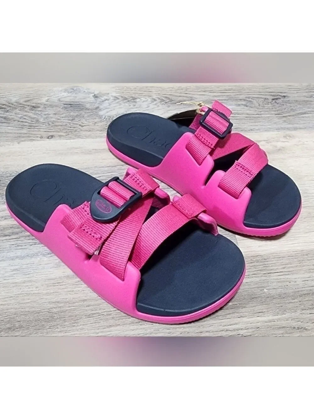 Chaco Kid's Chillos Slides - Magenta Size 2 - New In Box